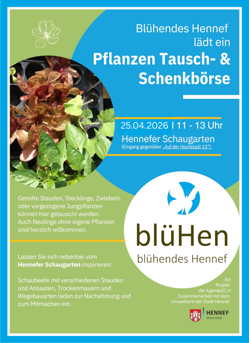 Poster zur Pflanzentauschbörse Poster zur Pflanzentauschbörse